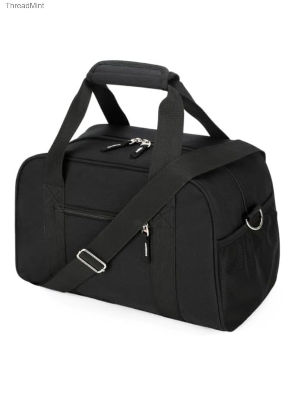 Compact 14" Gym Duffle Bag for Travel & Sports, Water Resistant, Detachable
